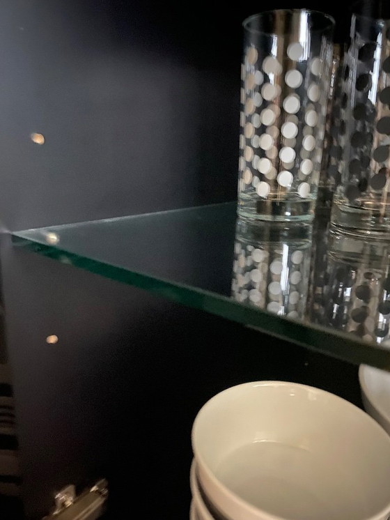 Image 1 of Credenza nera lucida