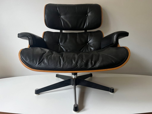 1960S Herman Miller Loungestoel en Ottoman Set (2) - Ontwerp door Charles & Ray Eames