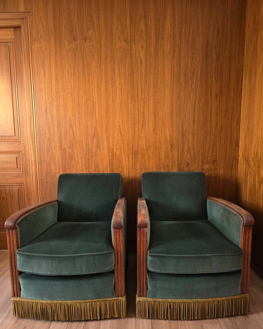Paire de Fauteuils Art Déco