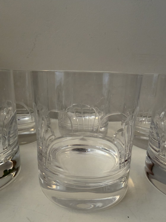 Image 1 of Ensemble de 6 verres à eau en cristal de style Art déco