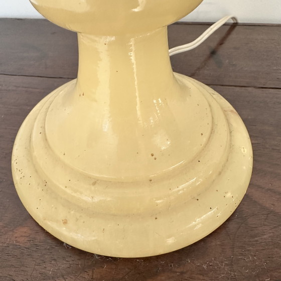 Image 1 of Lampe de table amphore vintage aspect albâtre – France, vers 1960-1970
