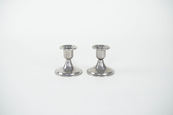 Image 1 of Set di candelieri in metallo, design italiano, anni '70, made in Italy