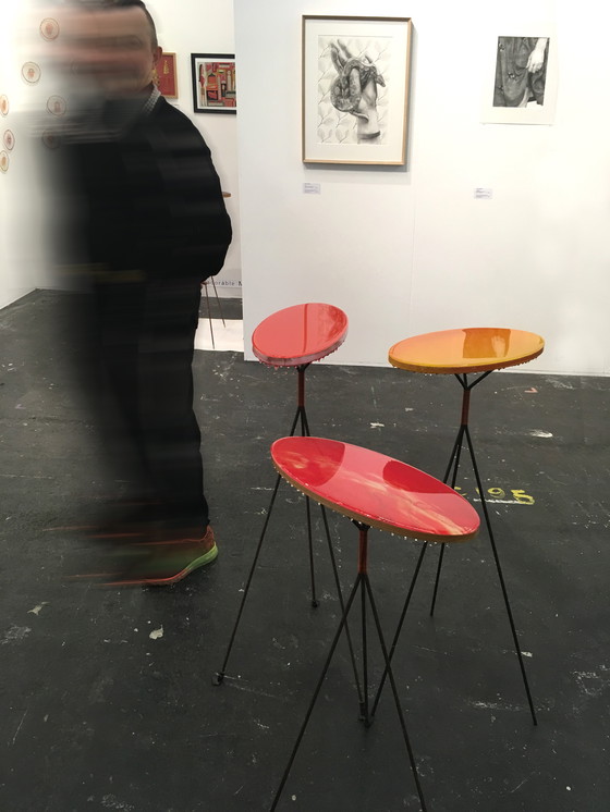 Image 1 of Ndebele Nomadic Table by Melchior van Dansik, "Dont Look Now"