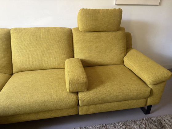 Image 1 of Yellow Montel corner sofa with relaxation and storage section