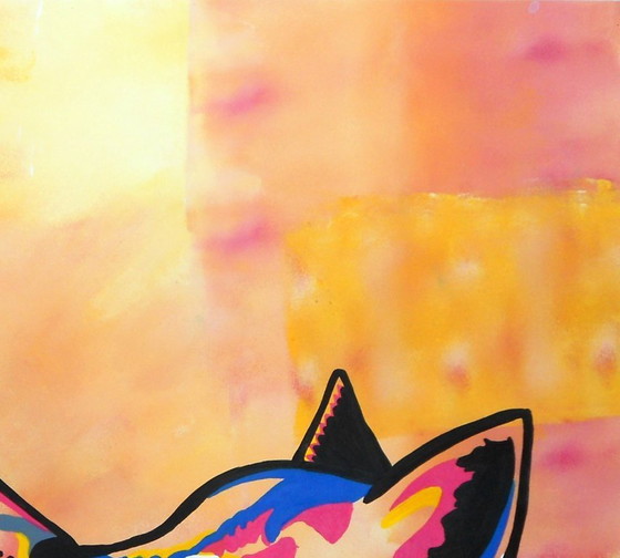 Image 1 of De snuffelende vossen (handgeschilderd)