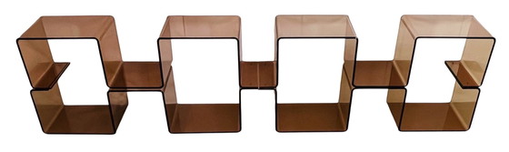 Image 1 of Etagère "serpent" en altuglas par Michel Dumas, France années 70