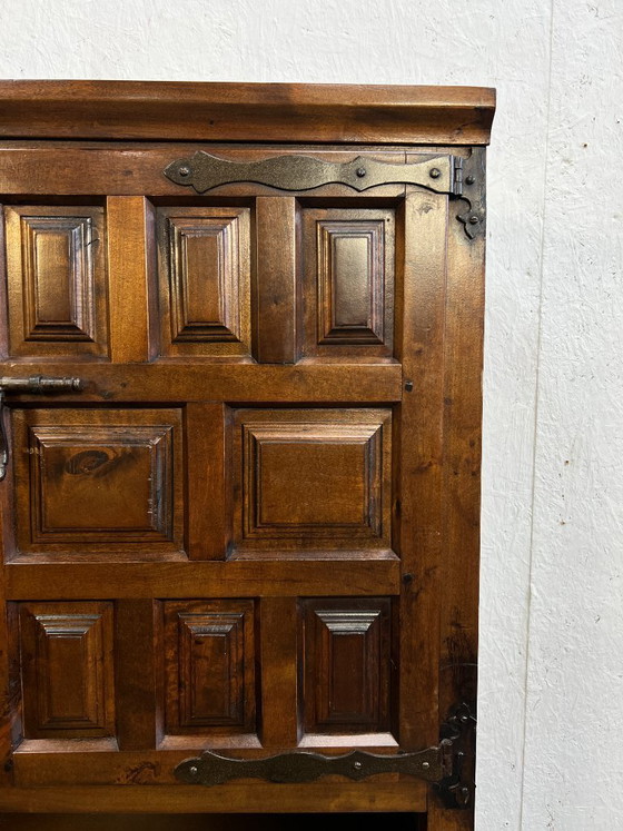 Image 1 of Vintage Spaanse Kast / Wandmeubel, Brutalistisch, 1960's