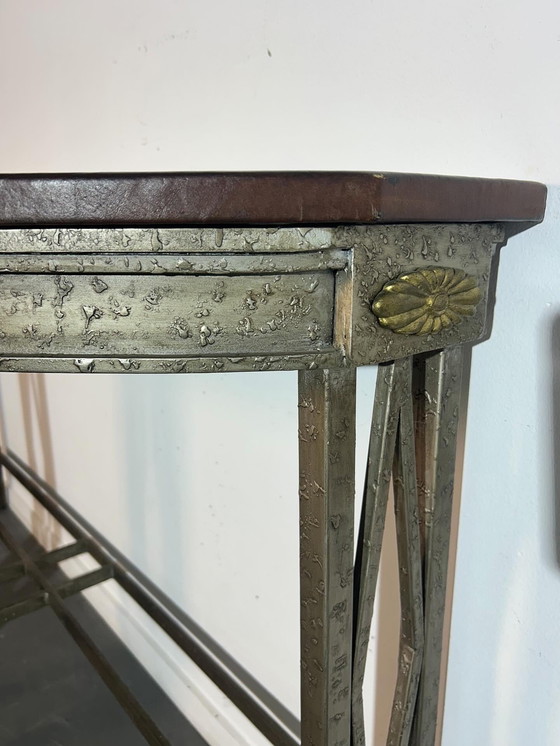 Image 1 of Wrought iron console table '1970'