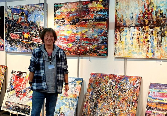 Image 1 of Jovan Srijemac (1962) - Imaginez-la parmi les couleurs