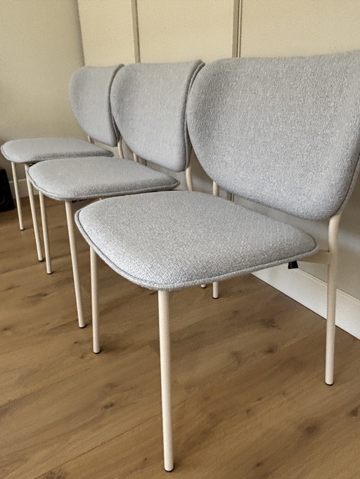 3 Fest Eve Eetkamerstoelen - Zand Frame