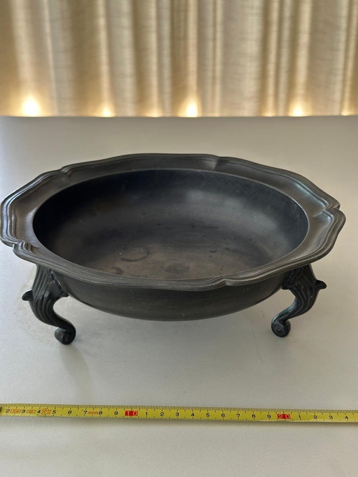 Vintage Hagen von Tronje pewter fruit bowl