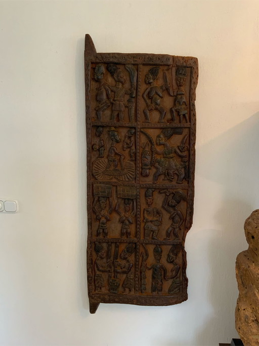 Porte de palais, peuple Yoruba, sud-ouest du Nigeria
