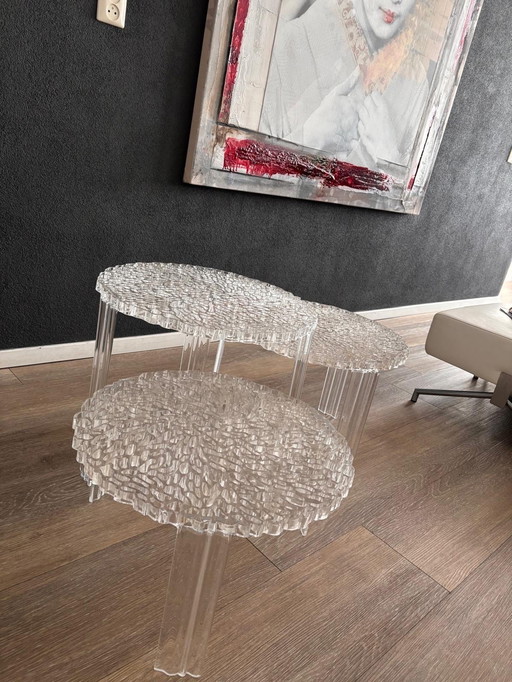 Kartel kunststof 3 stuks verschillende  maten bijzettafels