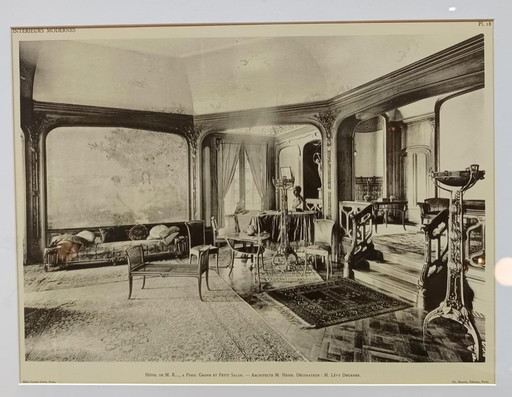 2x marcos de ilustración Art Nouveau, 1910