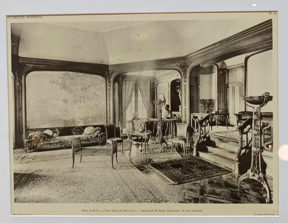 Image 1 of 2x marcos de ilustración Art Nouveau, 1910