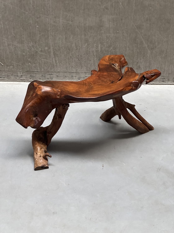 Image 1 of Vintage brutalist wabi-sabi coffee table