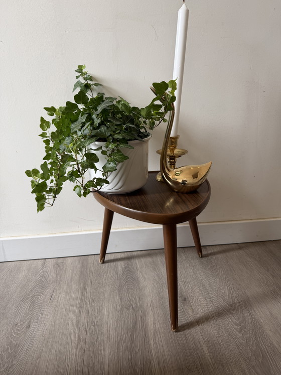 Image 1 of 1970s triangular plant table