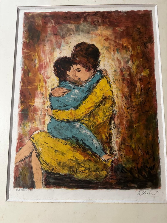 Bertoldot Taubert (1915–1974), Mutter und Kind, Lithografie, signiert EA 23/25, gerahmt (photo 3 of 14)
