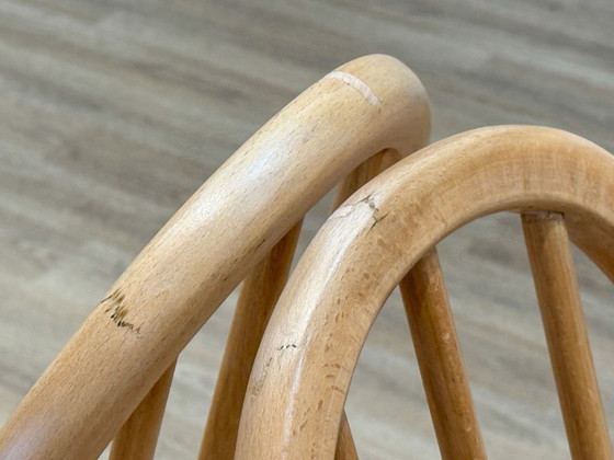 Image 1 of Table pliante Ercol et quatre chaises Quaker par Lucian Ercolani, années 1960