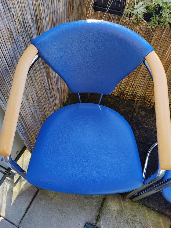 Image 1 of Design vintage classique | Pièce de collection des années 90 | Bois véritable et chrome