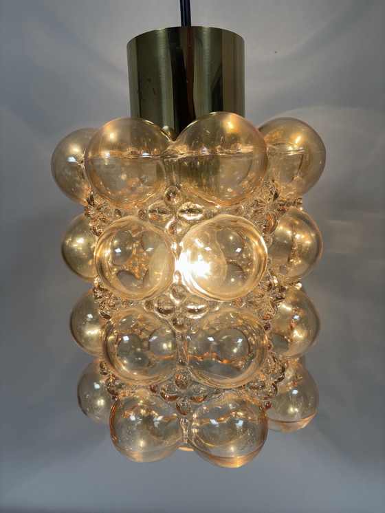 Image 1 of Exklusive Limburg Helena Tynell Bubble Lampe aus goldfarbenem Glas