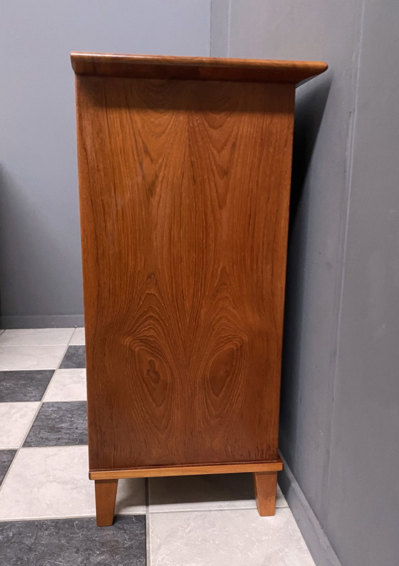 Image 1 of Teak Hallway Cabinet 2 Doors 2 Drawers 1980S