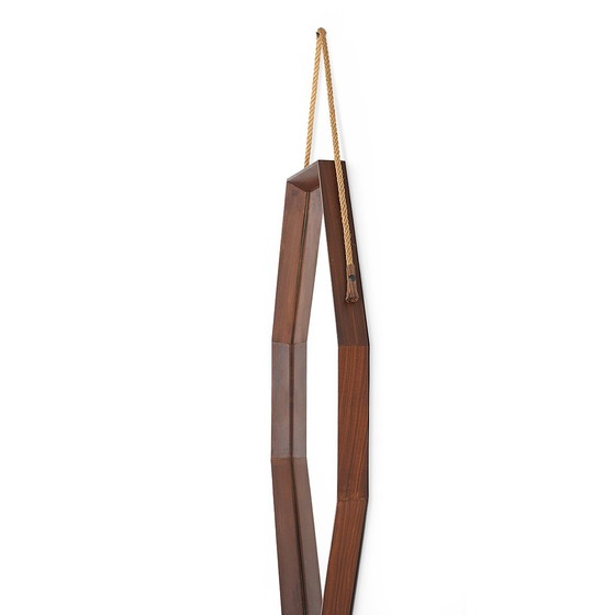 Image 1 of Octagonal Mirror with Teak Frame, 1960s
