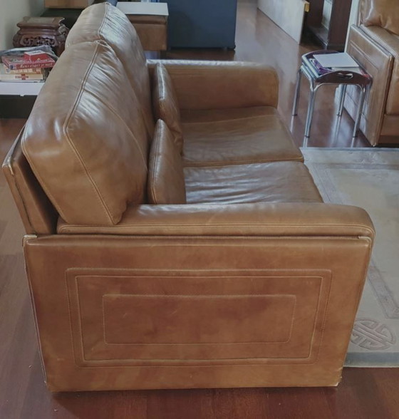 Image 1 of Baxter Arcon Italienisches Design Büffelleder Sofas Marco Milisich (2 Sitzer + 2,5 Sitzer)