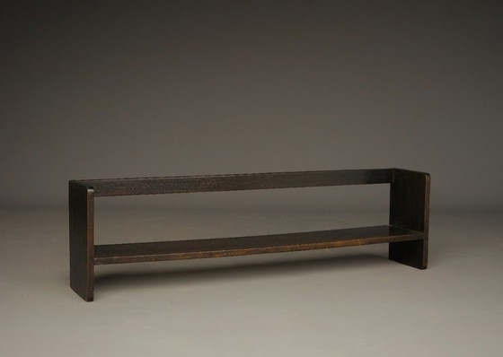 Image 1 of Scaffale per libri in legno di quercia della Scuola Haagse Bauhaus