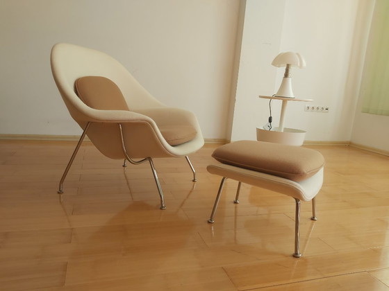 Image 1 of Silla de útero y otomana Knoll Eero Saarinen
