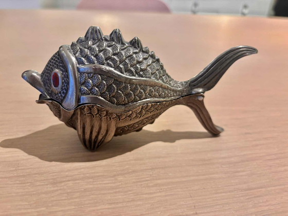 Image 1 of MCM Metal Fish Box, originariamente un posacenere