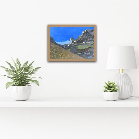 Image 1 of Gouache op papier.  40x30cm.