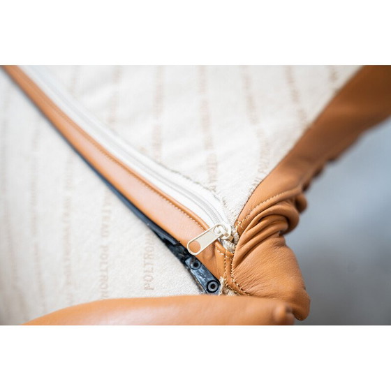 Image 1 of Vintage Frau sofa in cognac-colored leather, 1980-1990