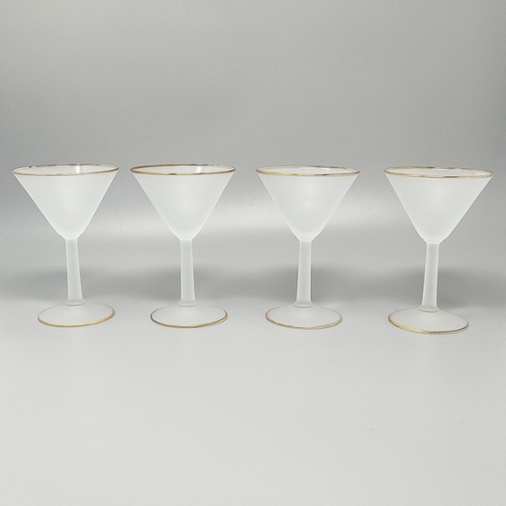 Image 1 of 1960S Stunning Cocktail Shaker Set mit vier Gläsern. Hergestellt in Italien