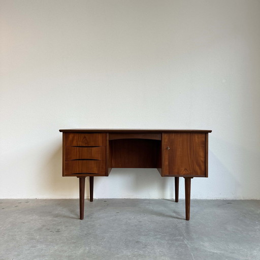 Bureau Vintage Double Face Teck