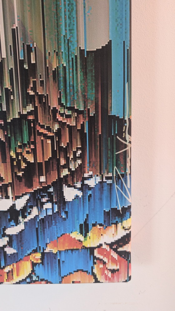 Image 1 of Obra de arte de Max Verstappen Glitch ART