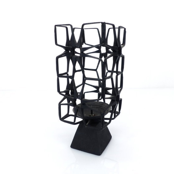 Image 1 of Brutalist Wrought Iron Candlestick, Bruce Weir, Scotland, Circa 1960