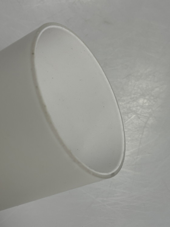 Image 1 of Set van Twee Melkglazen Hanglampen, Raak, Nederland, 1960's