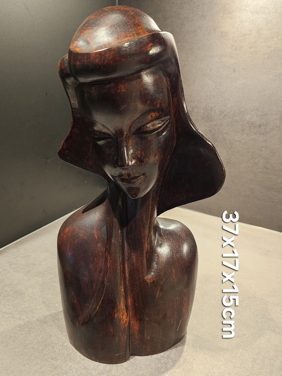 Image 1 of Busto in legno – ca. 1950-1970