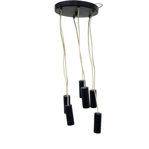 Lampada a sospensione Elektroinstala Jílové Cascade (modello 68816/1) – Cecoslovacchia vintage, anni '70. – hanglampen