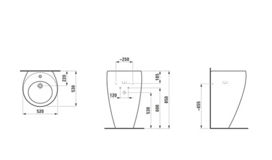 Image 1 of Bellissimo lavabo di design Alessi con rubinetto originale Alessi.