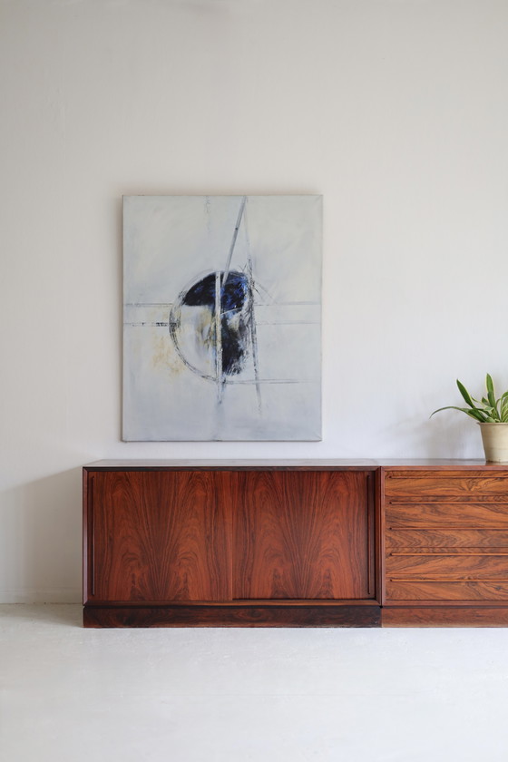 Image 1 of Buffet Omann Jun Møbelfabrik, portes coulissantes, années 1950/60