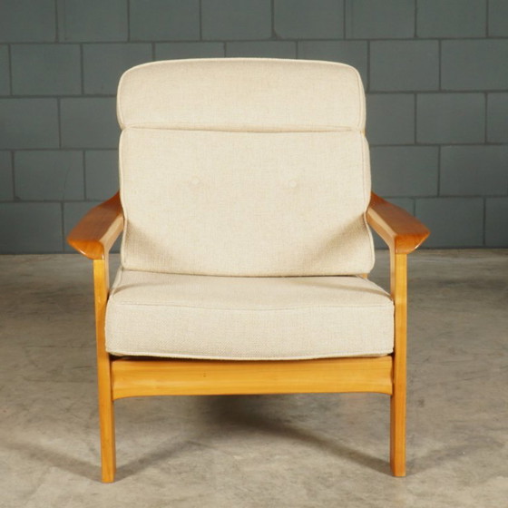 Fauteuil danois vintage – Noyer – Années 1960 – Textile (photo 8 of 10)