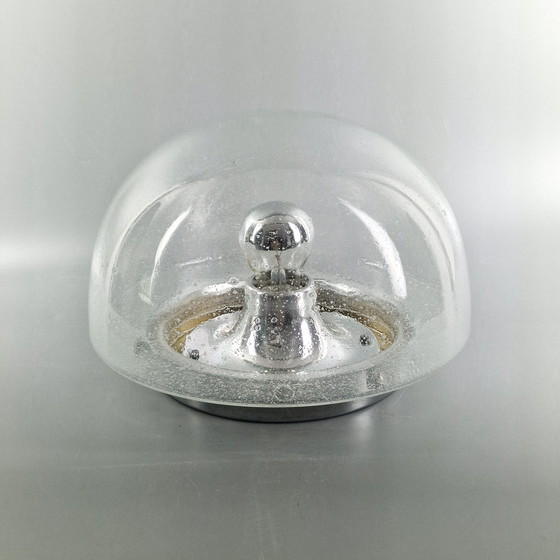 Image 1 of Lampada da soffitto vintage - Glashütte Limburg - Space Age Design - Ø 30 cm - Anni '70