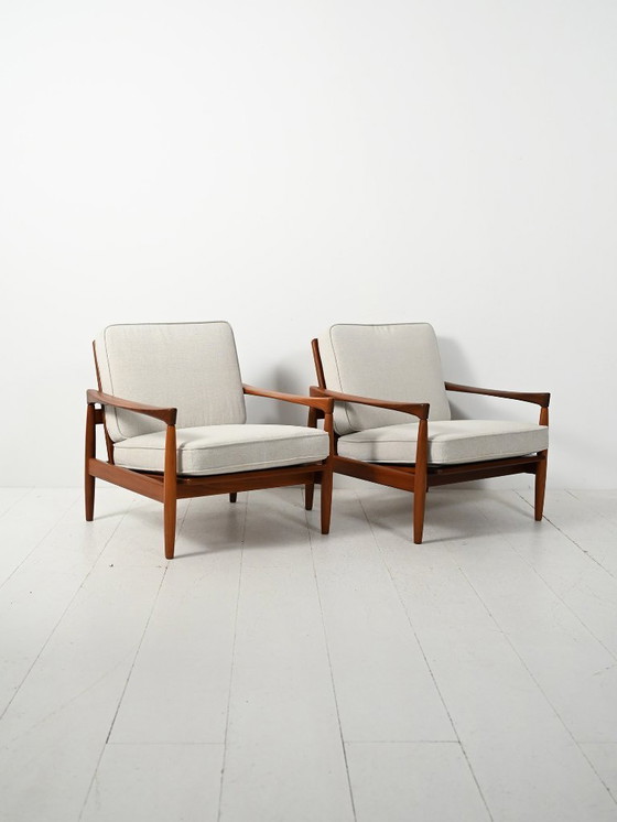 Image 1 of Paire de fauteuils scandinaves modèle « Kölding »