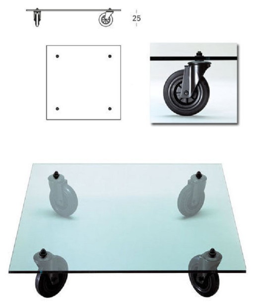 Tavolo con ruoto de Fontana arte