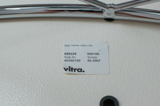 Image 1 of 2x Vitra Coconut Chairs – Leder Premium Nero – Design George Nelson