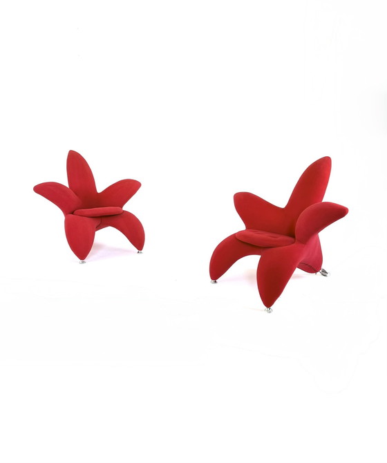 Image 1 of 2x 'Lily chair' armchairs, style Masanori Umeda '90