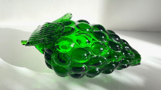 Image 1 of Vintage groene glazen druiventros