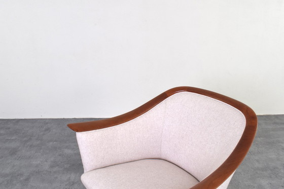 Image 1 of Fauteuils norvégiens en teck du Mid Century par Fredrik A. Kayser pour Vatne Lenestolfabrikk, 1960, ensemble de 2